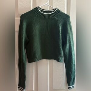 Green Knit Hollister Women's Sweater